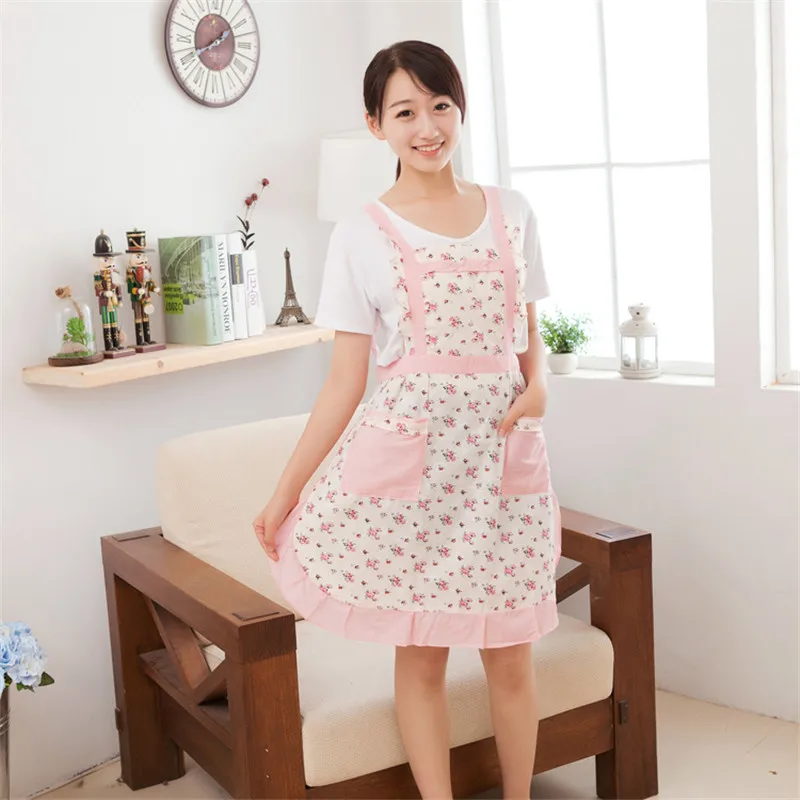 Cotton Kitchen Apron Printed Bibs Apron Sexy Woman Funny Pinafore Cooking Baking Party Cleaning Cute Aprons For Women Avental