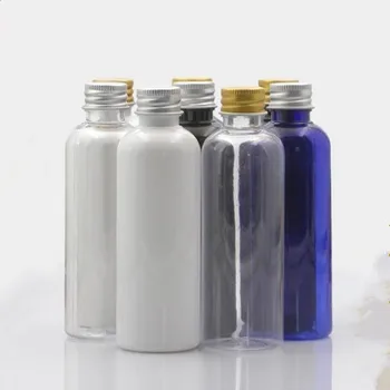 20pcs/lot 100ml cream lotion cosmetic container travel kits empty small plastic bottle with screw cap