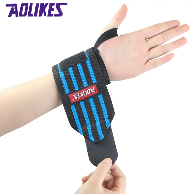 1 пара наручных лент AOLIKES для пауэрлифтинга занятий спортом 3 цвета|wrist support straps|wrist