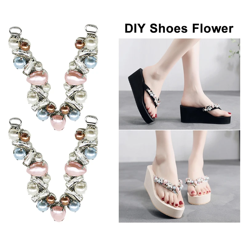 

2019New 10 шт. Розовый Капля Стразы в стиле разъемы/Пряжка для DIY флип-флоп сандалии или волос Украшение Аксессуары LP212