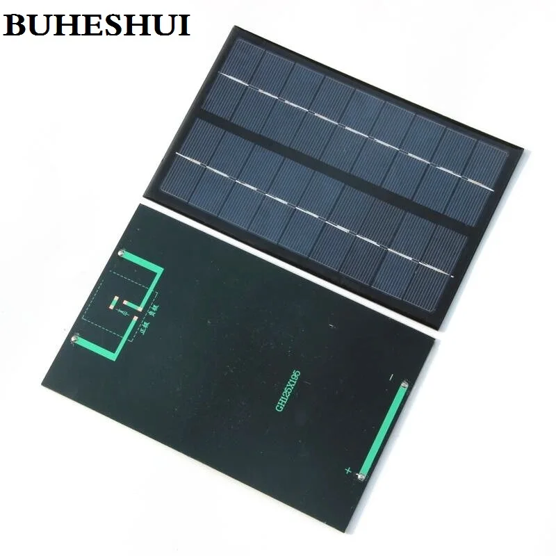 

BUHESHUI 9V 3W Mini Solar Cell polycrystalline Solar Battery Panel Charge Small Solar Power Education 125*195MM Free Shipping