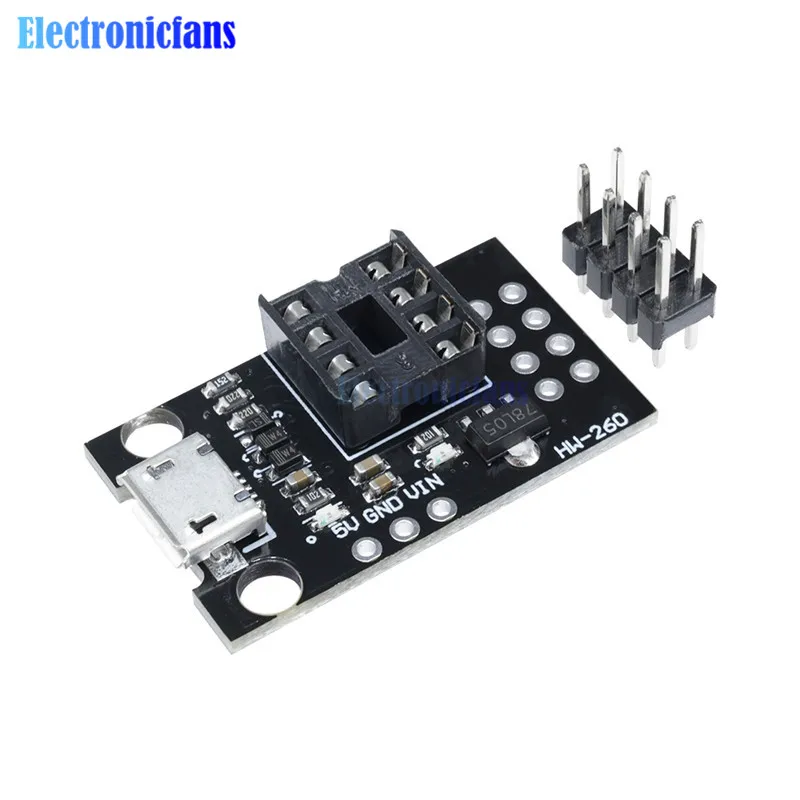 Макетная плата программиста для ATtiny13A/ATtiny25/ATtiny85/ATtiny45