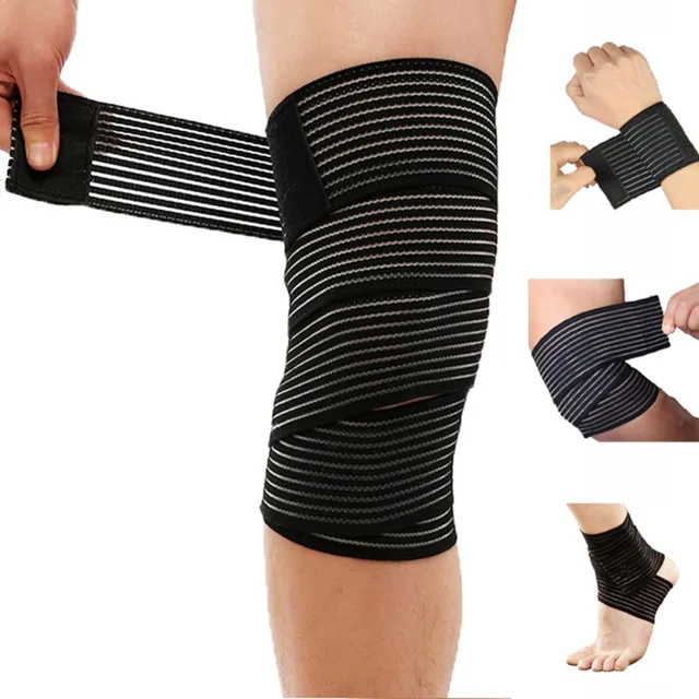 Fitness Elastic Bandage Tape Sports Support Straps Protector Bands Ankle Leg Knee Elbow Wrist Guards For Athletic Use 40cm~180cm