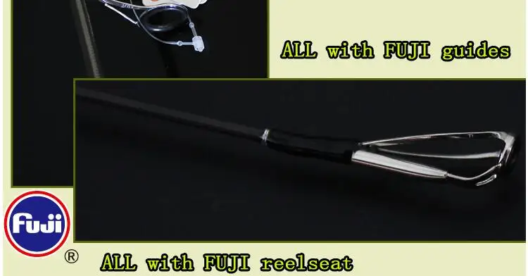 Alça de Carbono Vara de Pesca Equipamento de Pesca l de Madeira Yuanwei ul - Spinning Pesca Rod 2sec Hastes Isca Vara Olta 1.8 m 1.98 2.1 14 High Quality Esporte e Lazer