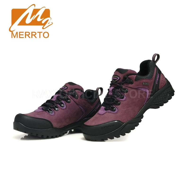 

MERRTO Women Waterproof Hiking Shoes Women Genuine Leather Mens Hiking Boots Waterproof Trekking Shoes Mountain Boots Shoes