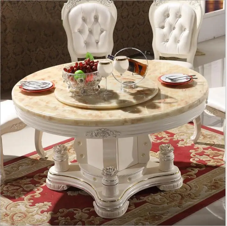 Modern Style Italian Dining Table, 100% Solid Wood Italy Style Luxury round Dining Table set o1102 Modern Style Italian Dining Table, 100% Solid Wood Italy Style Luxury round Dining Table set o1102