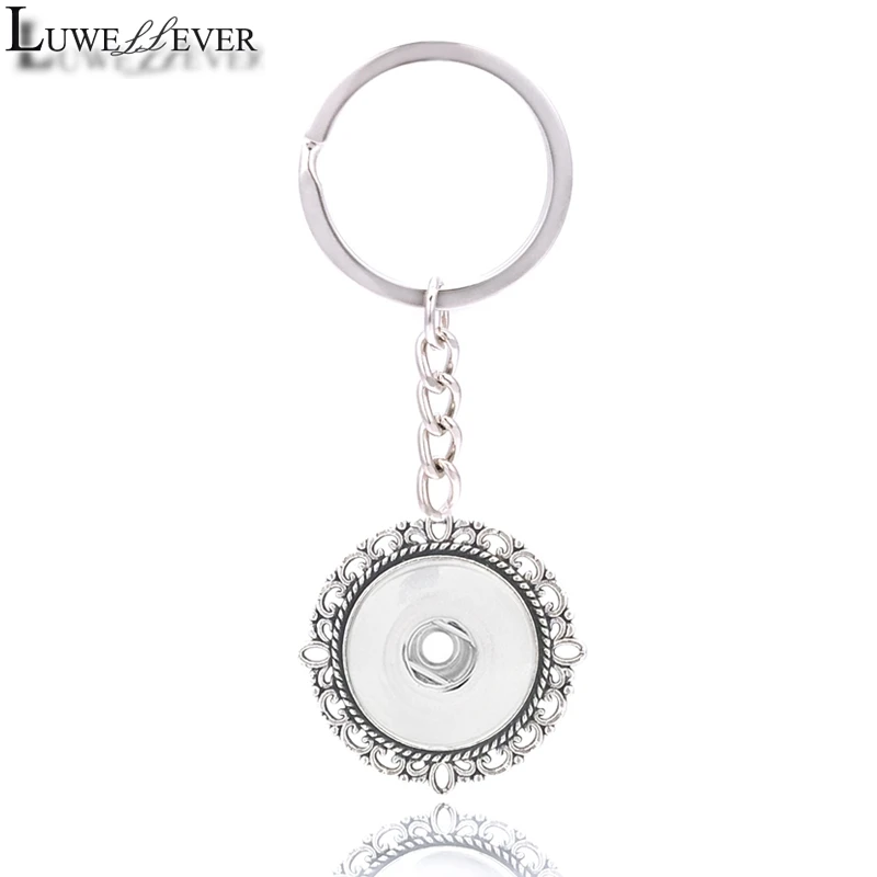 

Fashion Interchangeable Popular 030 Fashion Metal Key Chains Fit 18mm Snap Button Keychain Jewelry For Men Women Key Rings Gift