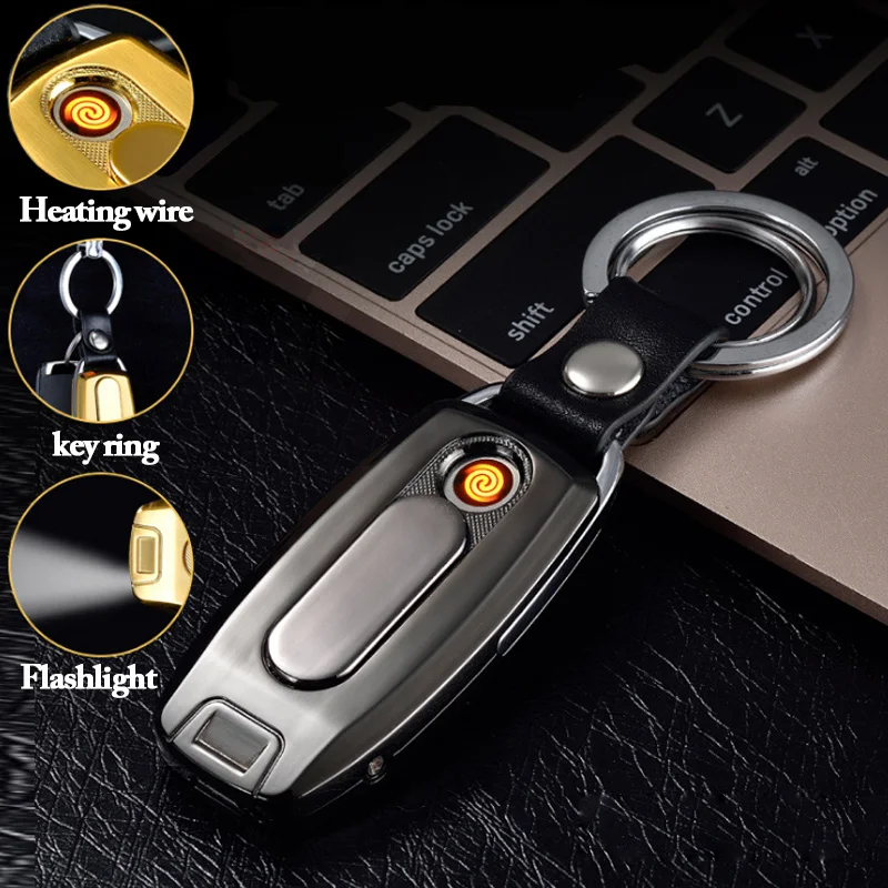 Novelty Electronic USB Lighter Metal Tobacco Multifunctio Cigar Lighter