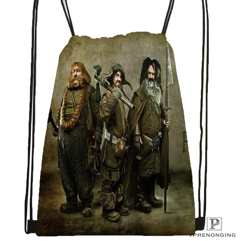 Customt the hobbit the desolationDrawstring BackpackBagforMan Woman Cute Daypack Kids Satchel Black Back 31x40cm 180611 03