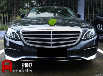 

Chrome Front Grille lower Bumper Lip Cover Trim 3pcs for Mercedes Benz E Class W213 2016 2017 not fit sport model car styling
