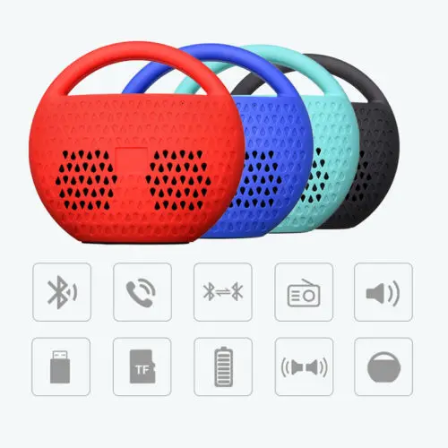 Мини Bluetooth Беспроводной Портативный Динамик для мобильного MP3 телефон планшет 4 цвета 15 см X 7 см X 14 см