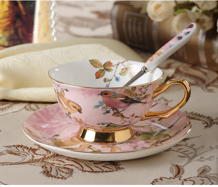 Европейский высококачественный набор кофейных чашек из костяного фарфора, керамика, Пномпень, чашка с блюдцем, чайный горшок, британский послеобеденный чай, чайная посуда, вечерние