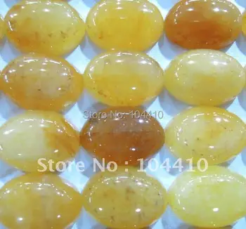

13x18mm New Yellow Jad Oval stone CAB Cabochon Beads Wholesale