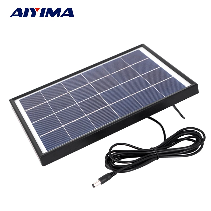 Aiyima 6V 6W PolyCrystalline Solar Cells Solar Panel ...