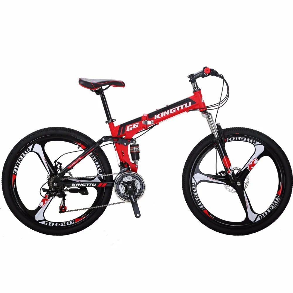 Flash Deal EUROBIKE Folding Bike 21"26 MTB  Gears Dual Suspension  Bicycles 0
