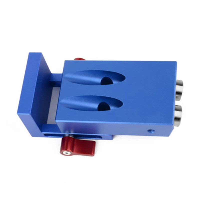 

Mini Pocket Hole Jig Kit w/ Step Drill Bit Woodworking Joint Tool Set Aluminum Wood Pocket Kit Wood Drill Saw Master System