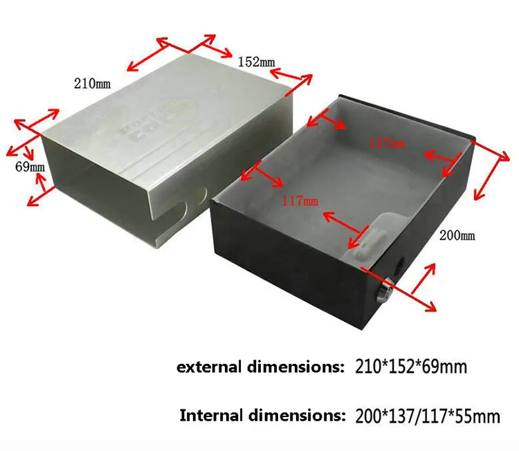 Portable Car Safe Box Key Lock Safes Jewelry Cash Pistol Storage Boxes Aluminum alloy Security Strongbox With Wire Rope Fixed (9)