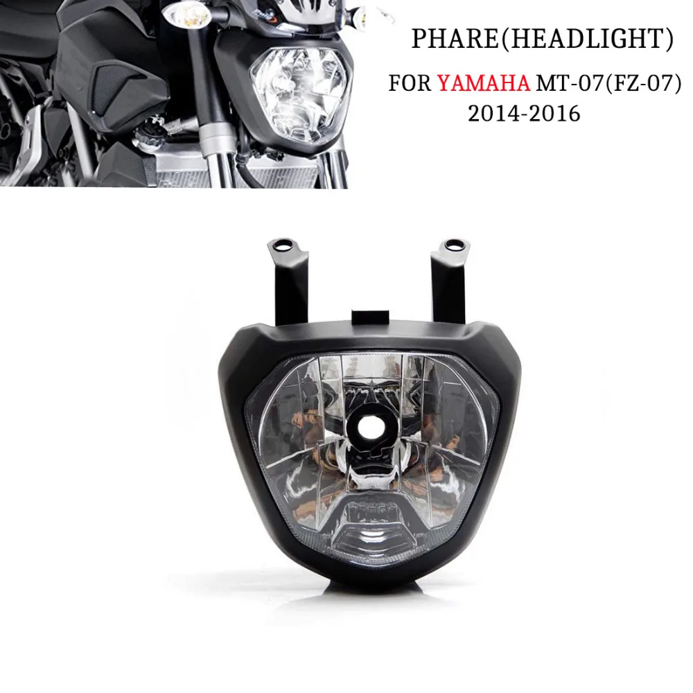 

KEMiMOTO For Yamaha MT 07 MT-07 2014 FZ-07 MT07 2014-2016 Front Head Light Headlight Housing Motorcycle Lighting Headlamp