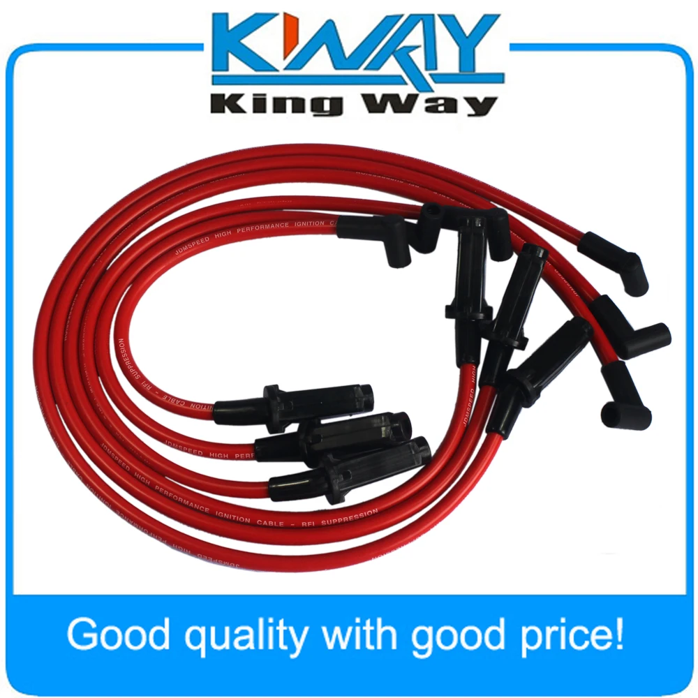 Jdmspeed Performance Red 10.5mm Ignition Spark Plug Wires Fits For Gm