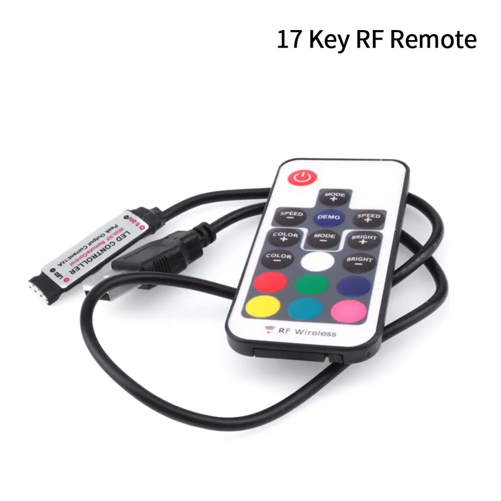 Мини пульт дистанционного управления с 3 клавишами 5 в пост. Тока 24Key ИК 17Key RF