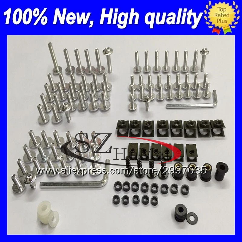 

Fairing bolt full bolts kit For HONDA VTR1000 00 01 02 03 04 05 06 RC51 SP1 SP2 VTR 1000 2000 2006 Windscreen screw screws Nuts