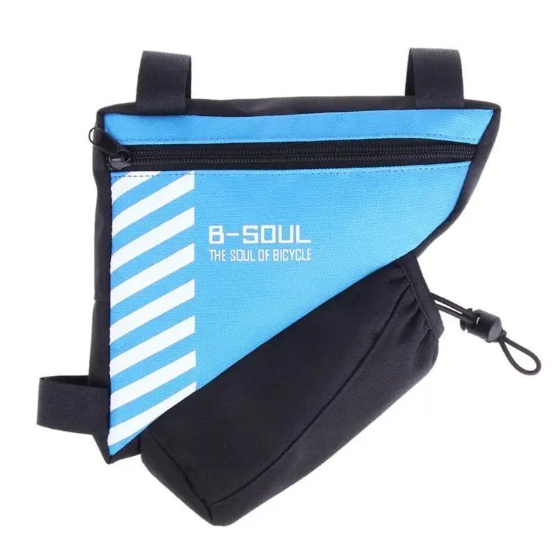 Top 2019 Bike Triangle Bag For Bicycle Front Frame Bag Cycling Top Tube Bag With Water Bottle Pocket Bicycle Accessories,no bottle 11