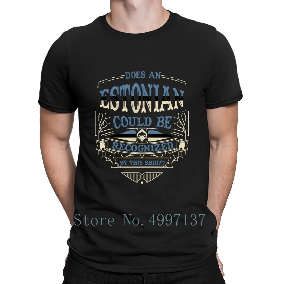 

Estonia T Shirt Loose Spring Autumn Tee Shirt Plus Size 3xl Comical Cool Design Natural Shirt