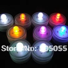 50 шт/партия чайный водопогружной Фонарик светодиодный Декор Цветочный свет для свадьбы/праздников/Рождество/Валентина вечерние-цвета на выбор