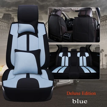 

Kalaisike Flax Universal Car Seat cover for Isuzu all models D-MAX mu-X 5 seats auto accessories car styling