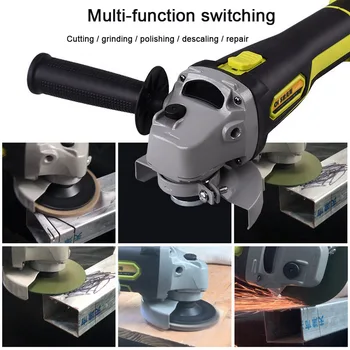 

Cordless Angle Grinder Lithium-Ion 12800mAh Grinding Machine Cutting Electric Angle Grinding Cutting Polishing Power Tool