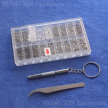 900pcs Stainless Steel Glasses Sunglass Clock Watch Spectacles Phone Set Kit Screws Nuts Screwdriver Repair Tool screw Tweezer free shipping 13 pcs flat and cross stainless steel watch screwdriver set for watch repair