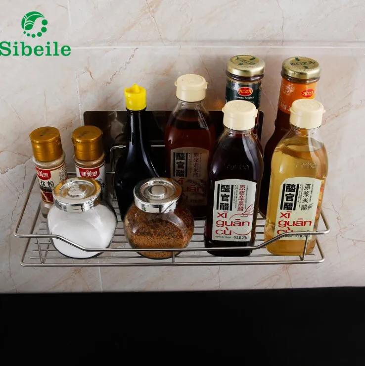 Stainless Steel Sink Sucker Organizer Shelf Bathroom Wall Powerful Suction Sponges Storage Basket Kitchen Soap Towel Holder