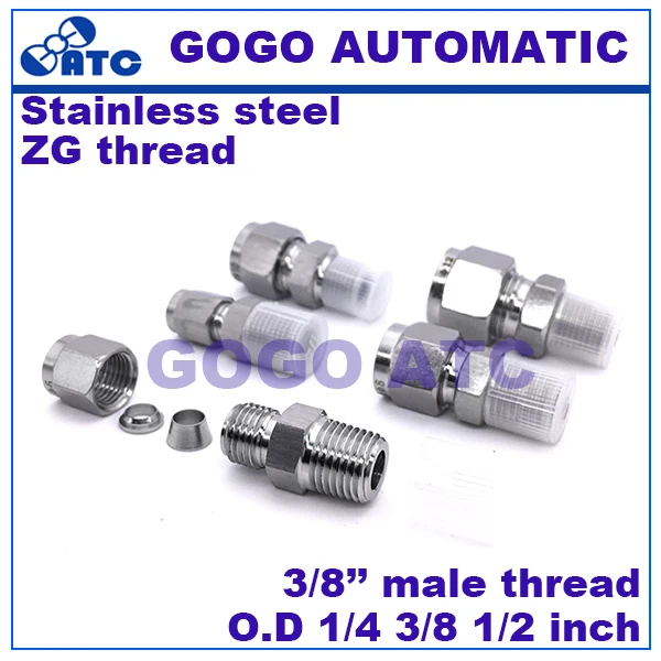 High quality quick coupler ZG 3/8'' male thread, O.D 1/4 3/8 1/2 inch