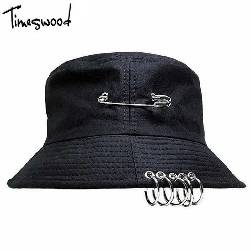 TIMESWOOD] marca 2017 Uomini Donne Cappello Pescatore Caps Hip Hop Nero  Unisex Summer Beach Solido Nuovo Stile Punk Con Anello Secchio cappelli|fisherman  hat hip hop|fisherman hatfisherman hat brand - AliExpress
