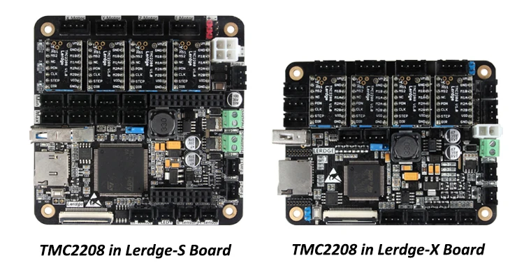 3 комплекта/партия DSWAY 3D-принтеры часть 4 шт./лот Lerdge TMC2208 Драйвер шагового двигателя Stepstick ультра-тихий заменить TMC2100 радиатора