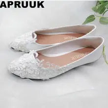 Женская обувь на плоской подошве женские свадебные туфли белого цвета с серебряным кружевом невесты Свадебная обувь