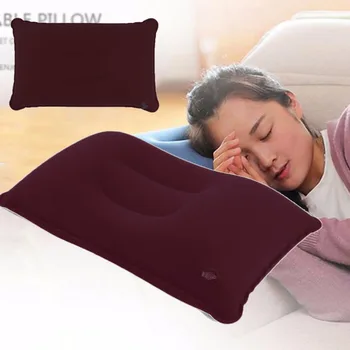

Portable Fold travel inflatable neck pillow outdoor Cushion back air pillows for sleeping Travel Accessories