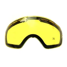 Double-layer Anti-glare Lenses Ski Night Vision Goggles Mask Lens Anti-fog Ski Snowboard Winter Snow Sports Skiing Eyewear Lens