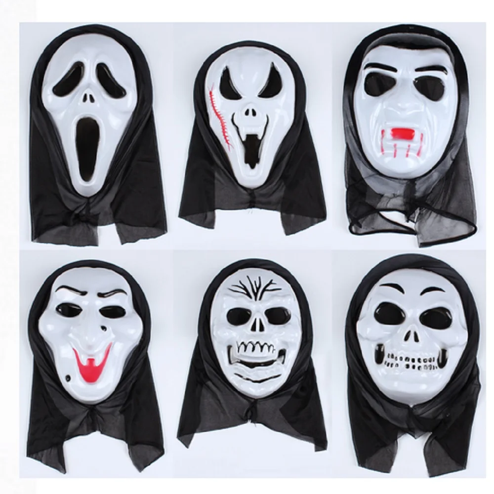 20pcs/lot Halloween single scream mask large single mask decoration ...