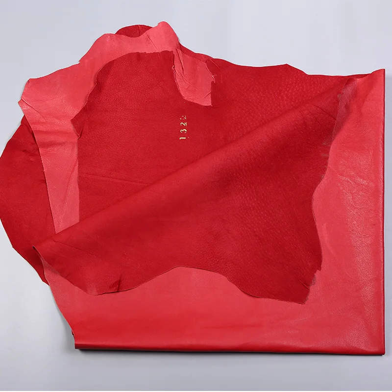 Koop Junetree varken leer verbergen pig skin multi kleuren Echt varken schoenen tas suede Verbergen Skin real leather materiaal 0.5 0.6mm