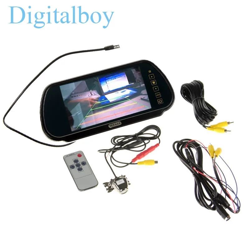 

New 7 inch TFT-LCD Car Rear View Mirror Monitor Touch Screen Monitor With Waterproof 170 Degree Wide Angle Car Rear View Camera