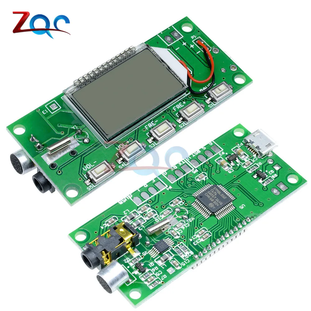 DSP PLL 87-108MHZ lcd FM Радио беспроводной микрофон стерео передатчик приемник модуль горячая Распродажа абсолютно