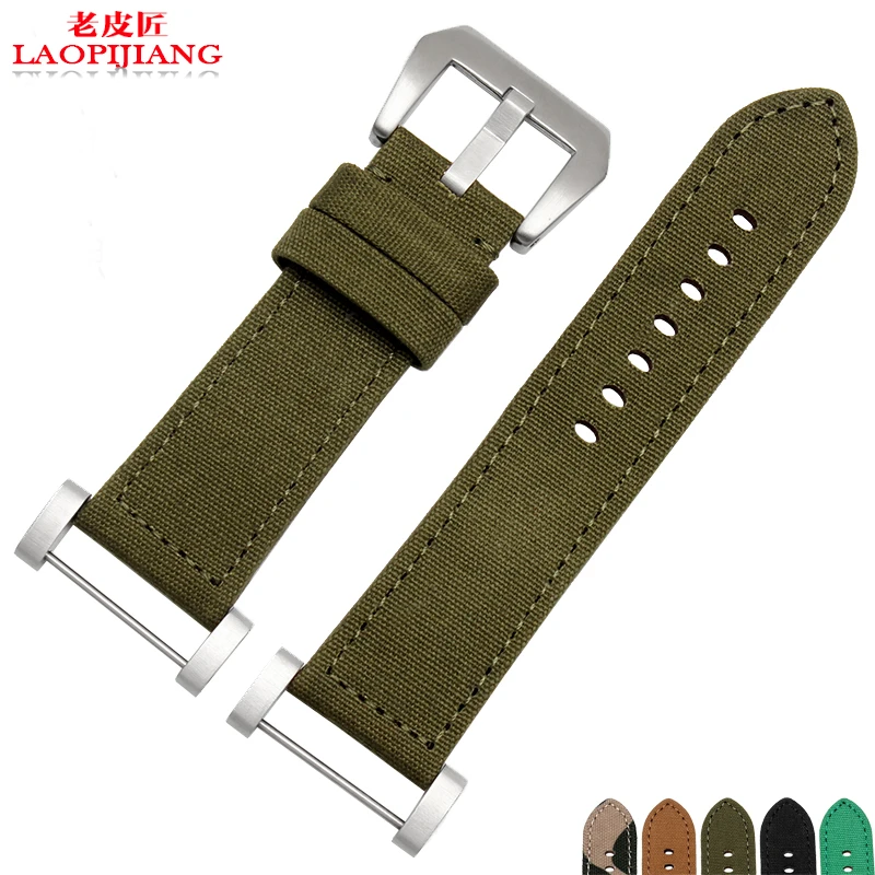 Laopijiang fit Suunto core Новая мода холст и кожаный ремешок часы для мужчин камуфляж ремень