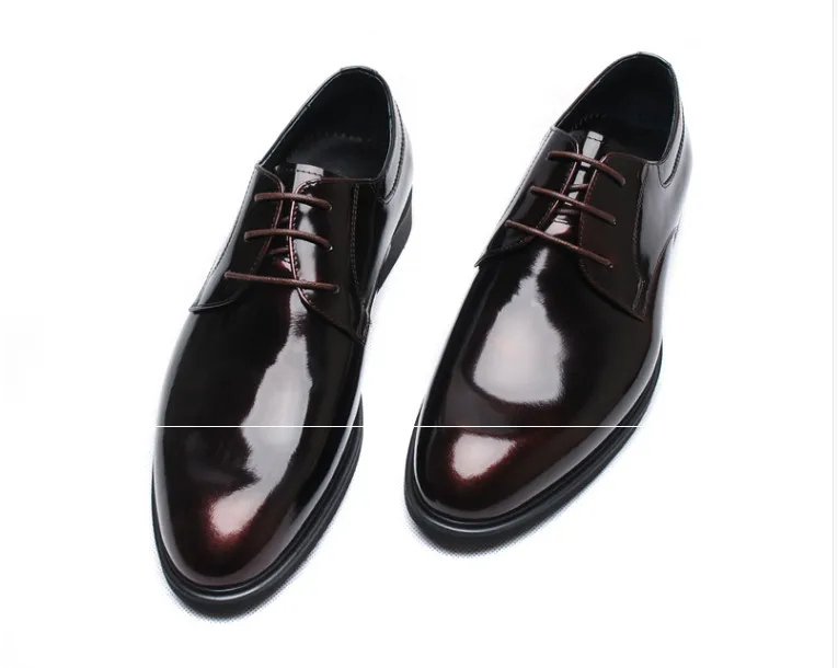 

England Style Men Round Toes Leather Dress Shoes Men Black businss Lace Up TWO Color England Wedding Shoes Free Shipping