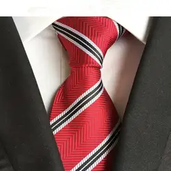 2016 Классические 100% шелк Для мужчин s Галстуки Новый Дизайн шеи связей 8 см плед и полосатые галстуки для Для мужчин праздничная одежда