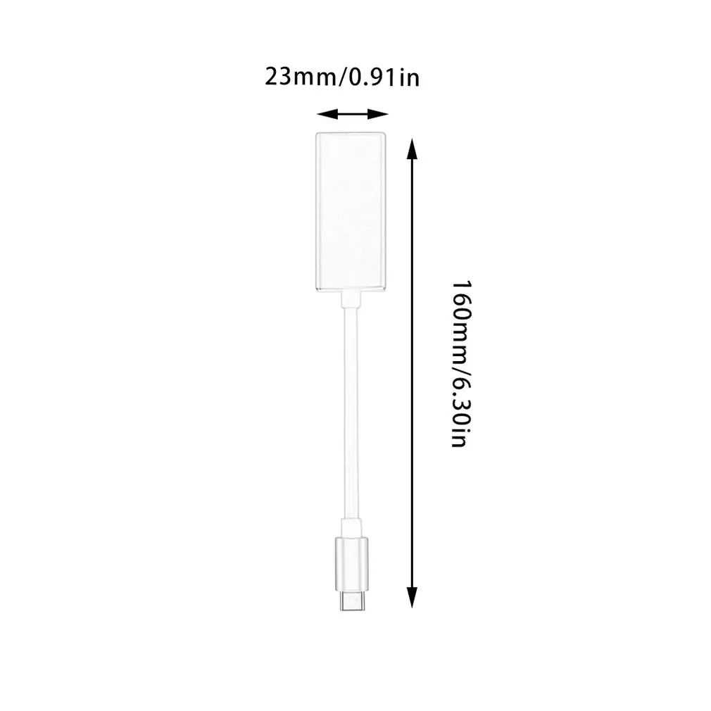 Портативный размер Thunderbolt 3 USB-C тип-c к DisplayPort конвертер 4K 60Hz Стандартный DP тип-c адаптер конвертер