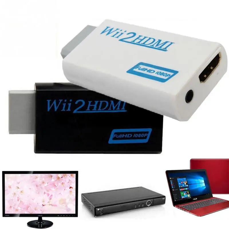 2018 Новый HDMI конвертер Поддержка FullHD 720 P 1080 P 3,5 мм аудио для wii 2 HDMI адаптер преобразования