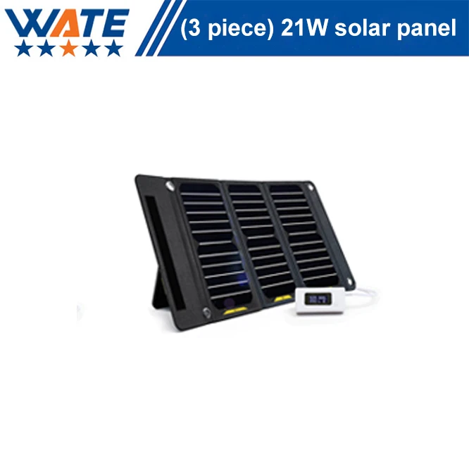 

21W solar charger, liquid crystal display, monocrystalline silicon charging board, mobile phone camera, mobile power supply