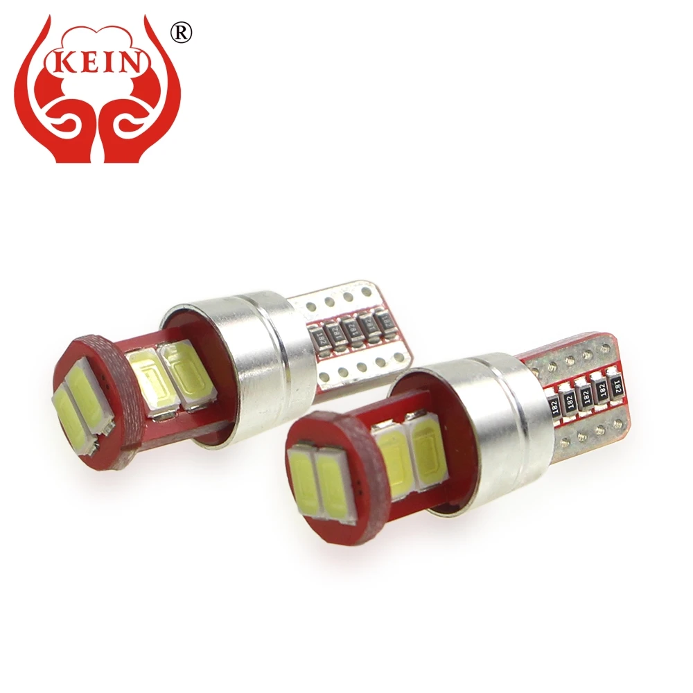 

KEIN 4PCS w5w led car light t10 5630 6smd 194 168 car styling auto side wedge reading license plate signal bulb lamp 12V vehicle