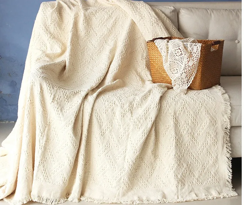 

JUYANG. Multi-purpose line blanket. Sofa cover towel. Knitted Cotton line blankets.A variety of sizes.